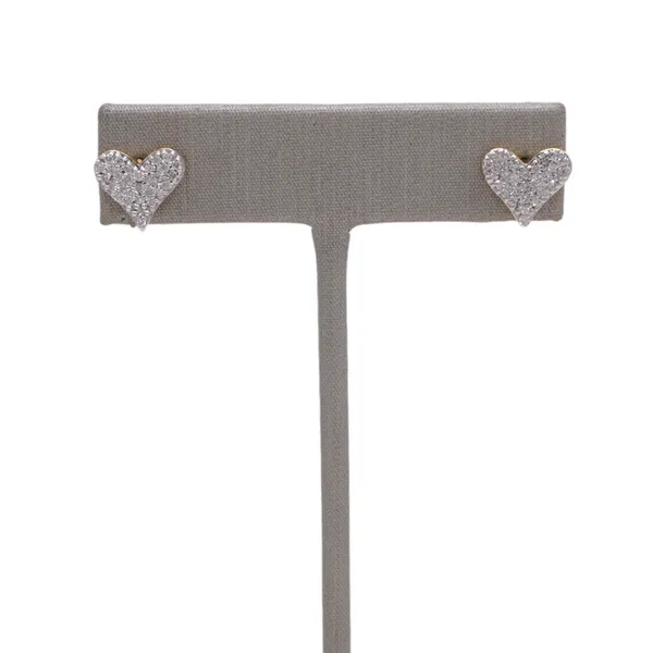 .33ctw Diamond Heart Studs Lumina Gem Hampstead, NC