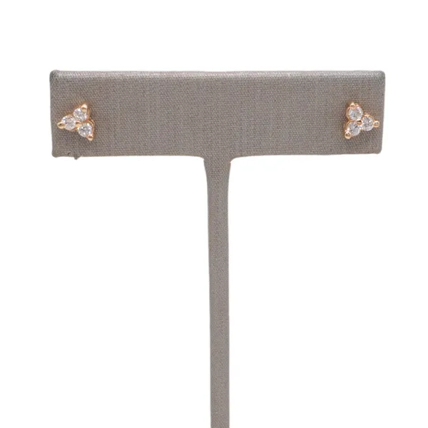 Diamond Cluster Studs - 14k Yellow Gold Lumina Gem Hampstead, NC