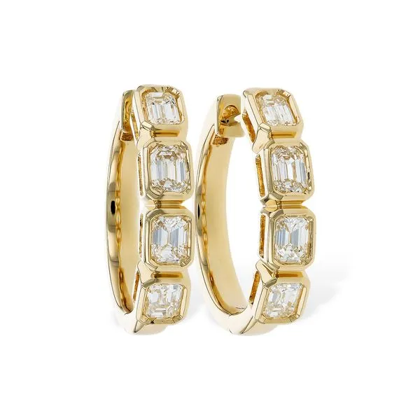 Allison-Kaufman Diamond Hoops- 14k Yellow Gold Lumina Gem Hampstead, NC