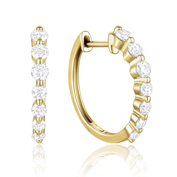 Luvente 1ctw Diamond Hoops Lumina Gem Hampstead, NC