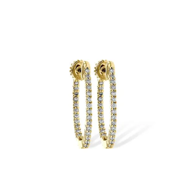 Allison-Kaufman .25ctw Diamond Inside Out Hoops Lumina Gem Hampstead, NC