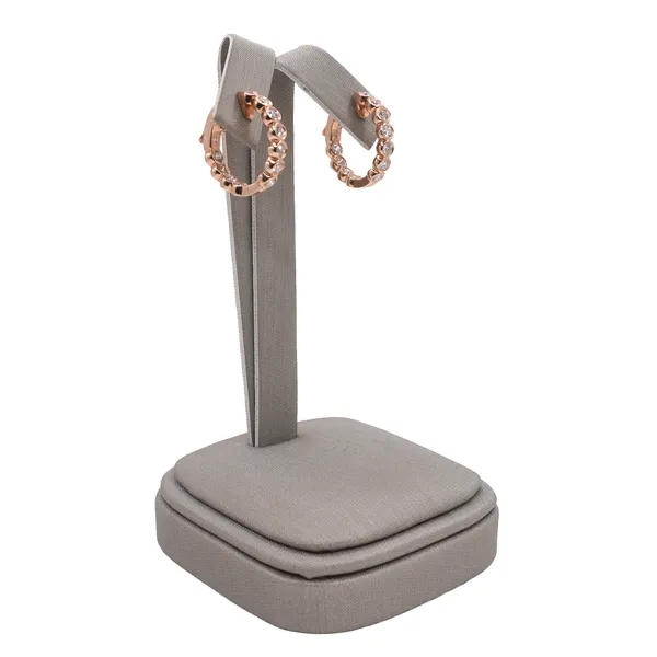 1.01ctw Diamond Hoops- 14k Rose Gold Image 2 Lumina Gem Hampstead, NC