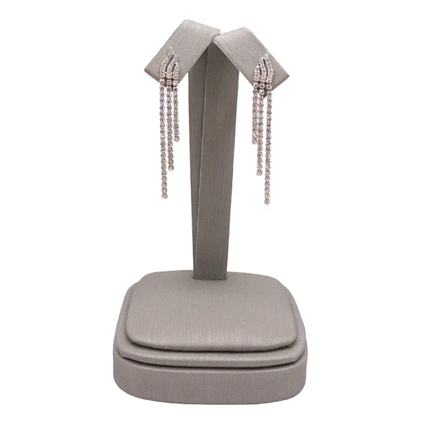 1.52ctw Lab Grown Diamond Dangle Earrings- 14k White Gold Lumina Gem Hampstead, NC