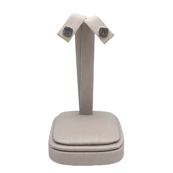 David Kord .33ctw Black Diamond Pave Square Studs- 18k Yellow Gold Lumina Gem Hampstead, NC