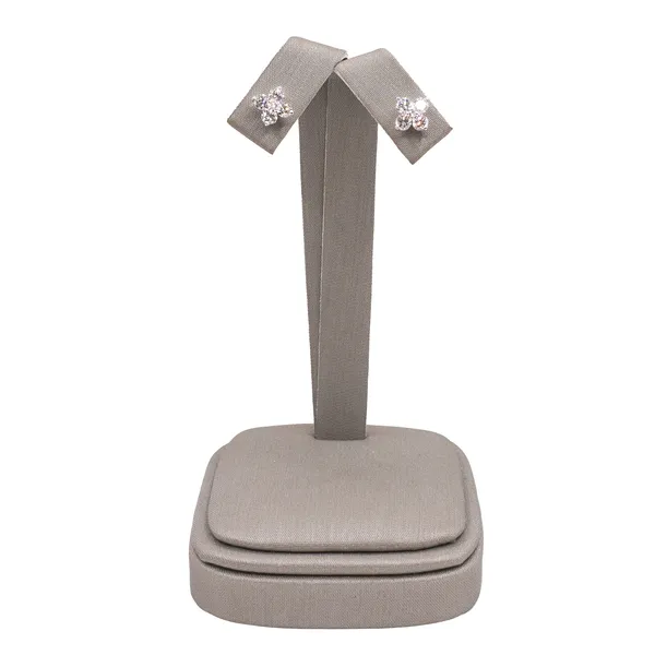 Diamond Clover Studs- 14k White Gold Lumina Gem Hampstead, NC