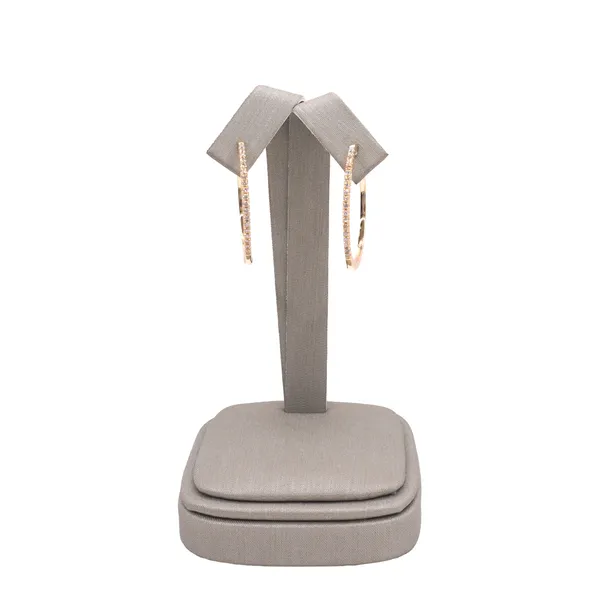 Gabriel & Co. .30ctw Diamond Hoops- 14k Yellow Gold Lumina Gem Hampstead, NC