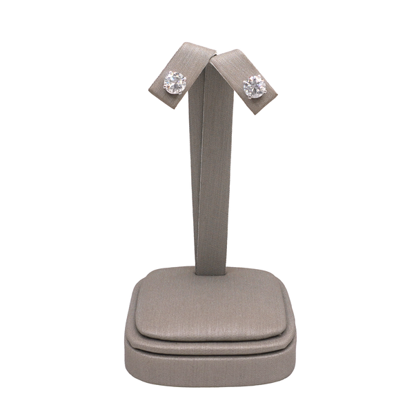 2.55ctw Round Diamond Studs- 14k White Gold Lumina Gem Wilmington, NC