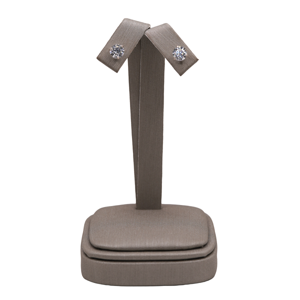 1.60ctw Round Diamond Studs- 14k White Gold Lumina Gem Wilmington, NC