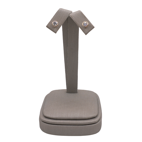 .50ctw Lab Grown Bezel Set Diamond Studs Lumina Gem Wilmington, NC