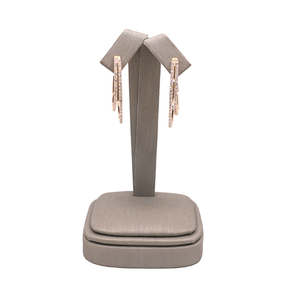 1ctw Diamond Double Hoops- 14k Yellow Gold Lumina Gem Wilmington, NC