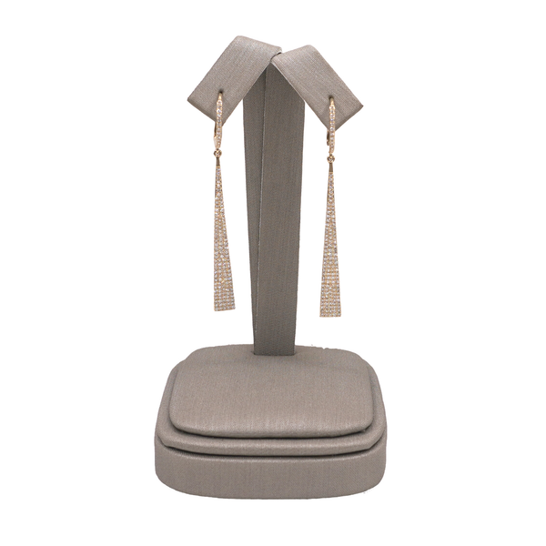 Luvente Diamond Dangle Earrings- 14k Yellow Gold Lumina Gem Wilmington, NC