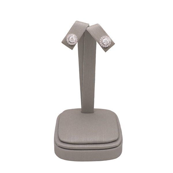 .9ctw Diamond Studs with 1.15ctw Floating Jackets- 14k white gold Lumina Gem Wilmington, NC
