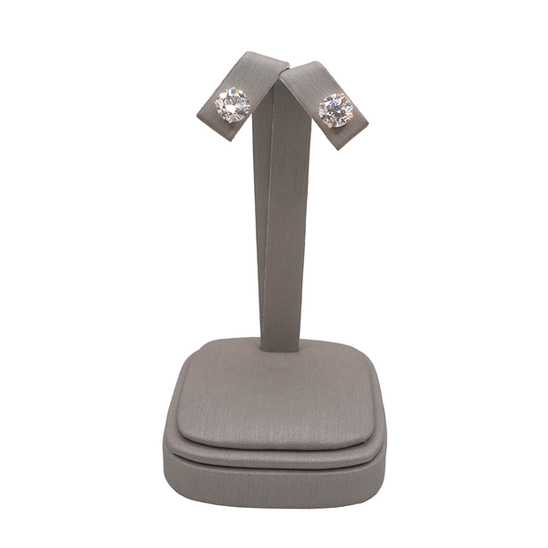 4.01ctw Diamond Stud Earrings- 14k Yellow Gold Lumina Gem Wilmington, NC