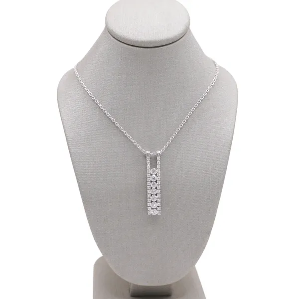 .75ctw Diamond and 18k White Gold Necklace Lumina Gem Hampstead, NC
