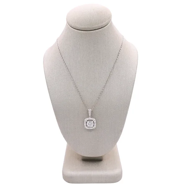 Diamond Halo Pendant Necklace Lumina Gem Hampstead, NC