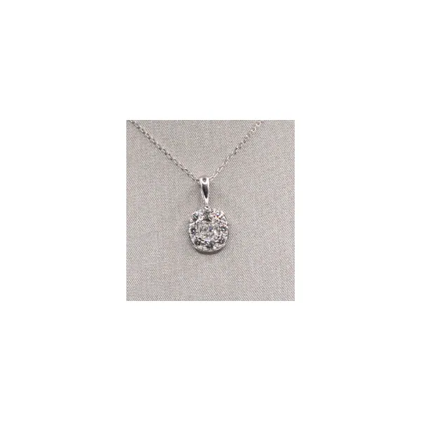 Diamond and 14k White Gold Pendant Image 2 Lumina Gem Hampstead, NC