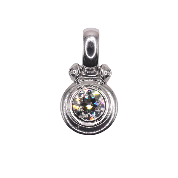 2.50ct Diamond Pendant- 14k White Gold Image 2 Lumina Gem Wilmington, NC
