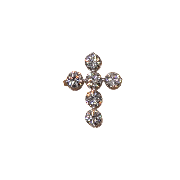 .72ctw Diamond Cross Pendant- Platinum Lumina Gem Wilmington, NC