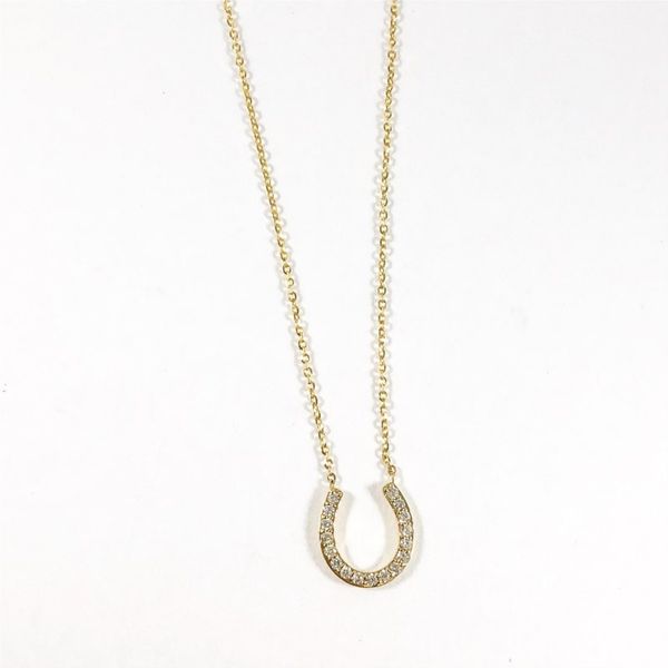 .17ctw Diamond Horseshoe Necklace - 18