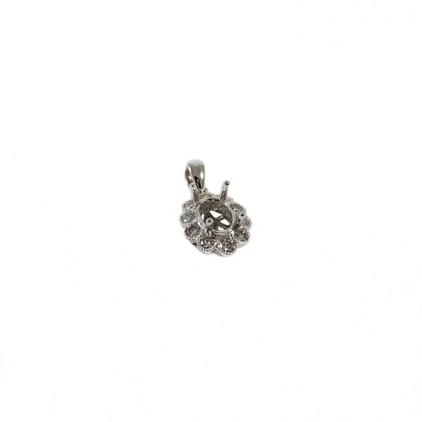 .30ctw Diamond and White Gold Pendant Semi-Mount Image 2 Lumina Gem Wilmington, NC