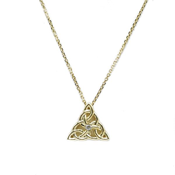 David Baum Safe Haven Diamond and Yellow Gold Necklace - 18