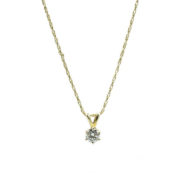 .50ct Round Diamond Necklace in Yellow Gold - I Color SI2 Clarity Lumina Gem Wilmington, NC