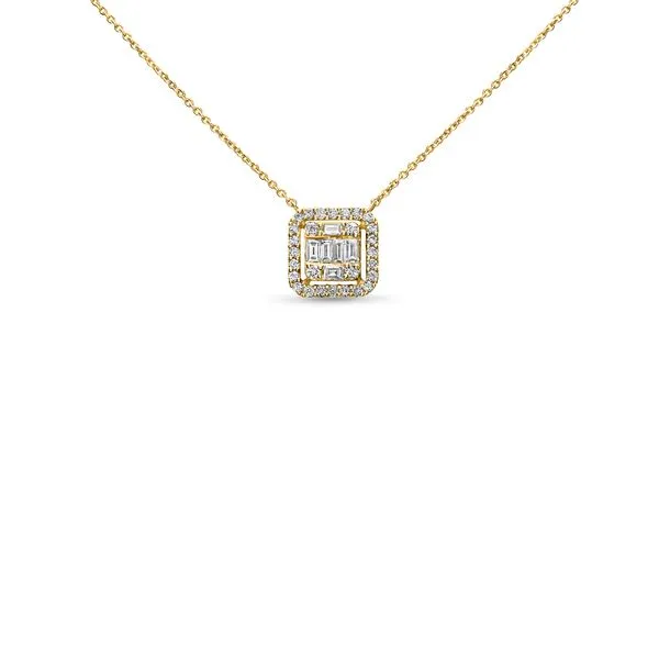 Roman and Jules .51ctw Diamond and 14k Yellow Gold Pendant Lumina Gem Wilmington, NC