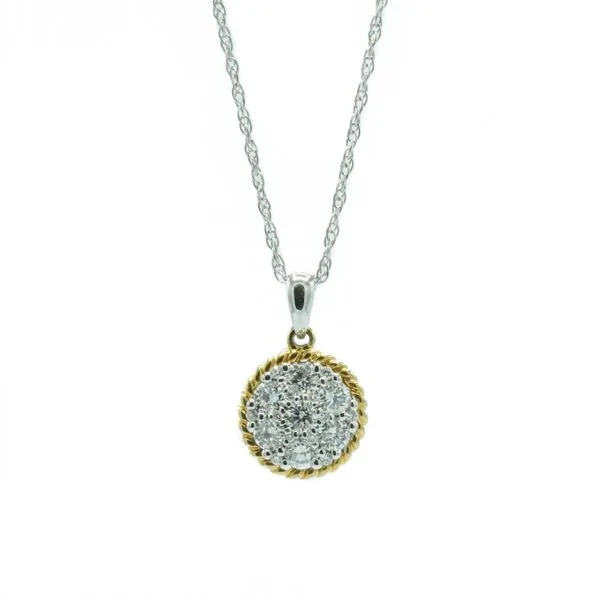 .50ctw Diamond Pendant in Two Tone Gold - 18