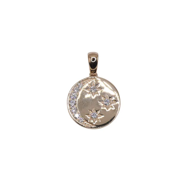 .15ctw Diamond Moon and Stars Pendant Lumina Gem Hampstead, NC