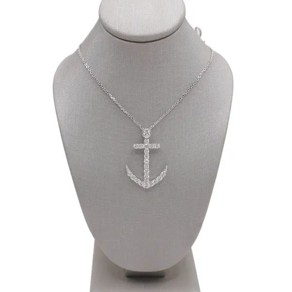 .908ctw Diamond Anchor Pendant Lumina Gem Hampstead, NC