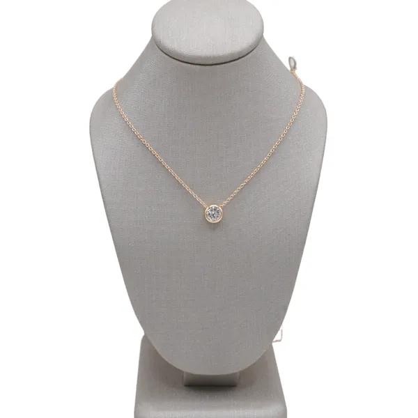 .56ct Diamond Bezel Set Necklace Lumina Gem Hampstead, NC