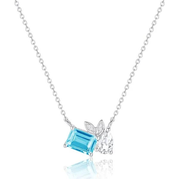 Luvente Blue and White Topaz Necklace Lumina Gem Hampstead, NC