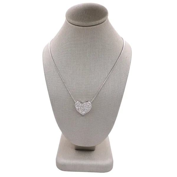 Diamond and Platinum Heart Necklace Lumina Gem Hampstead, NC