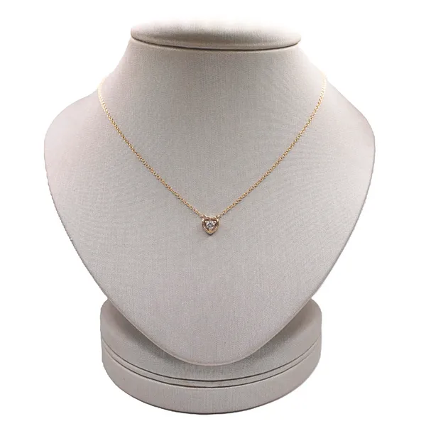 Diamond Heart Necklace- 14k Yellow Gold Lumina Gem Hampstead, NC