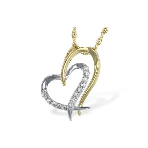 Allison Kaufman Diamond Two Tone Heart- 14k Gold Lumina Gem Hampstead, NC