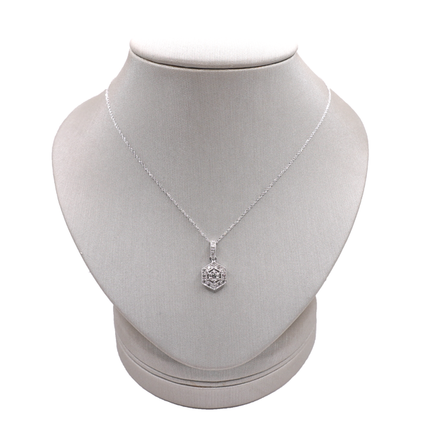 .15ctw Diamond Necklace- 14k White Gold Lumina Gem Wilmington, NC