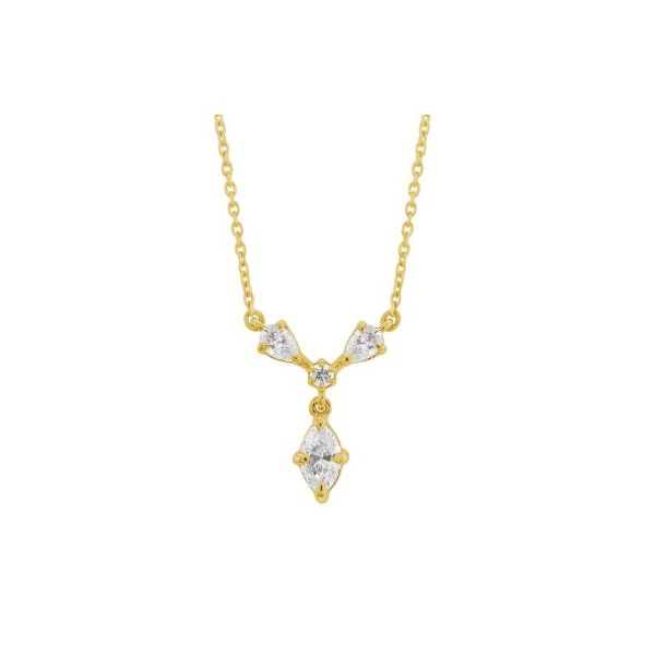 .45ctw Diamond Necklace- 14k Yellow Gold Lumina Gem Wilmington, NC