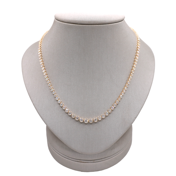 3.13ctw Diamond Necklace- 14k Yellow Gold Lumina Gem Wilmington, NC