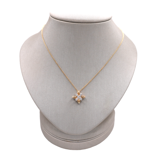 Diamond Star Necklace- 14k Yellow Gold Lumina Gem Wilmington, NC