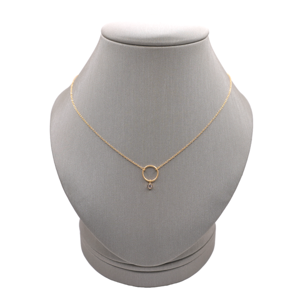Marika Desert Gold Diamond Necklace- 14k Yellow Gold Lumina Gem Wilmington, NC