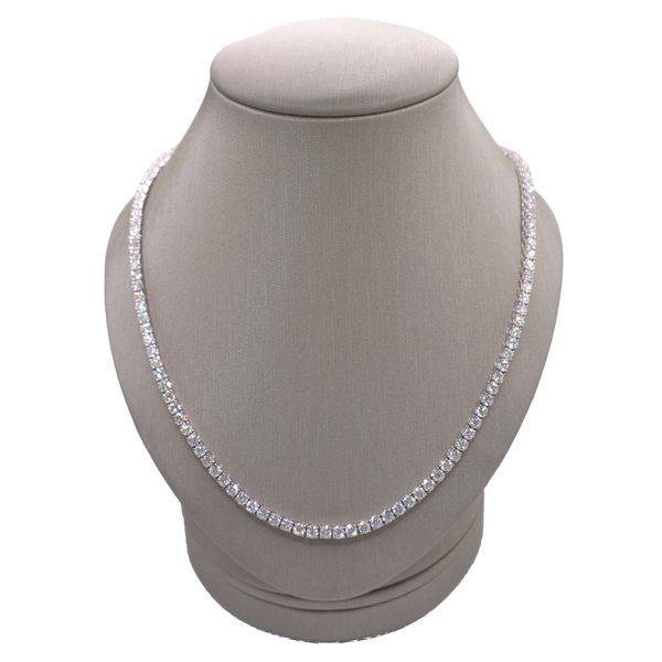 16.95ctw Diamond Tennis Necklace- 14k White Gold Lumina Gem Wilmington, NC
