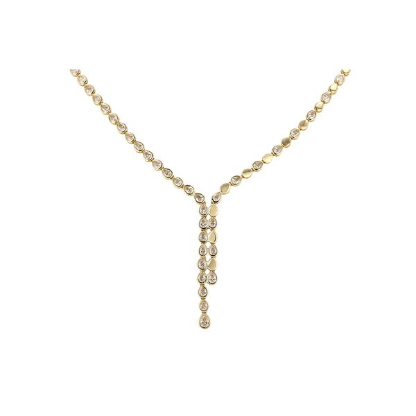 Allison-Kaufman 3.44ctw Diamond Necklace- 14k Yellow Gold Lumina Gem Wilmington, NC
