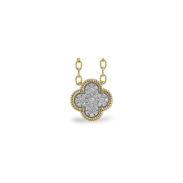 Allison-Kaufman .32ctw Pave Diamond Clover Necklace- 14k Yellow Gold Lumina Gem Wilmington, NC