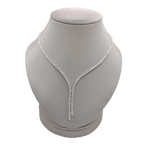 3.78ctw Diamond Neckalce- 14k White Gold Lumina Gem Wilmington, NC