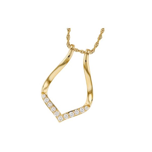 Allison-Kaufman Diamond Necklace- 14k Yellow Gold Lumina Gem Wilmington, NC