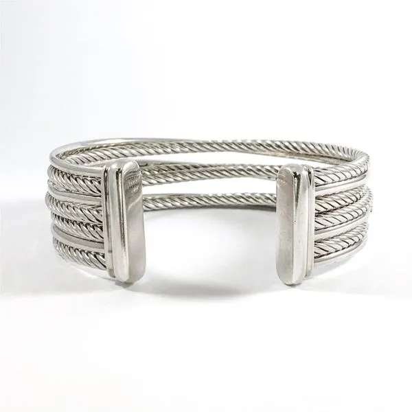 David Yurman Diamond Crossover Cuff Image 3 Lumina Gem Wilmington, NC