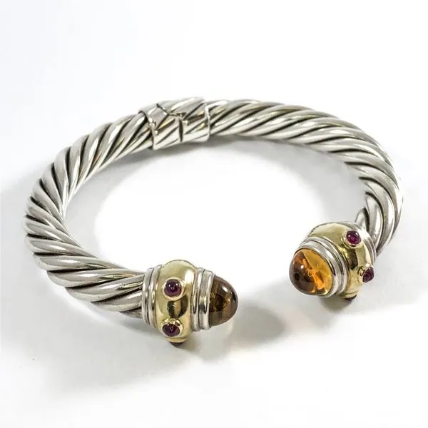 David Yurman Renaissance Cable Bracelet with Citrine Image 2 Lumina Gem Wilmington, NC