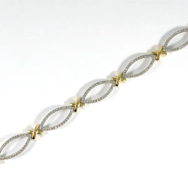 Luvente Diamond Two-Tone Bracelet Image 2 Lumina Gem Wilmington, NC