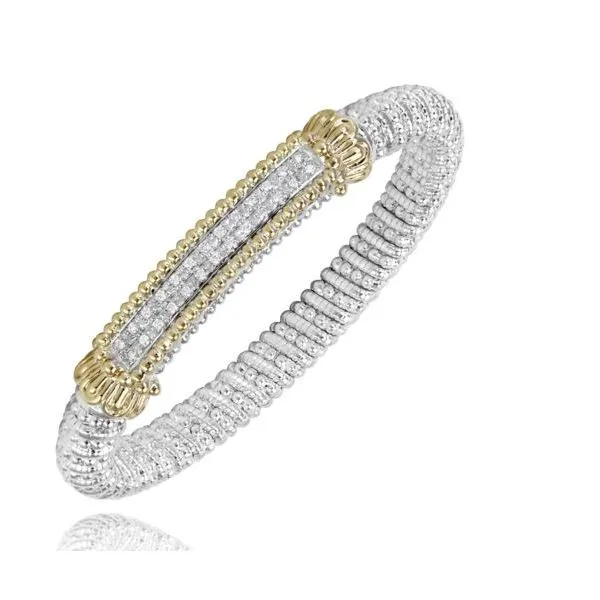 Alwand Vahan .26ctw Diamond Bracelet - Sterling Silver and 14k Yellow Gold Lumina Gem Wilmington, NC