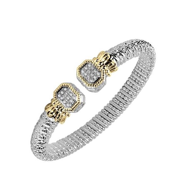 Alwand Vahan .24ctw Diamond Bracelet - Sterling Silver and 14k Yellow Gold Lumina Gem Wilmington, NC